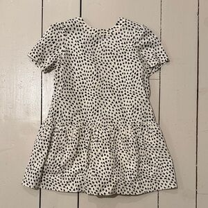 Charming Heart Black and White Kids Dress